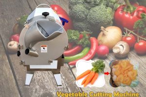 Máquina cortadora de verduras de un solo cabezal