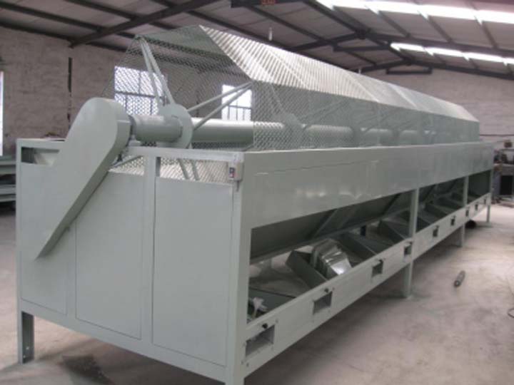 a real shot of large scale cashew grader