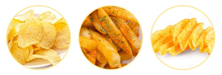 Potato Chips And Potato Fries