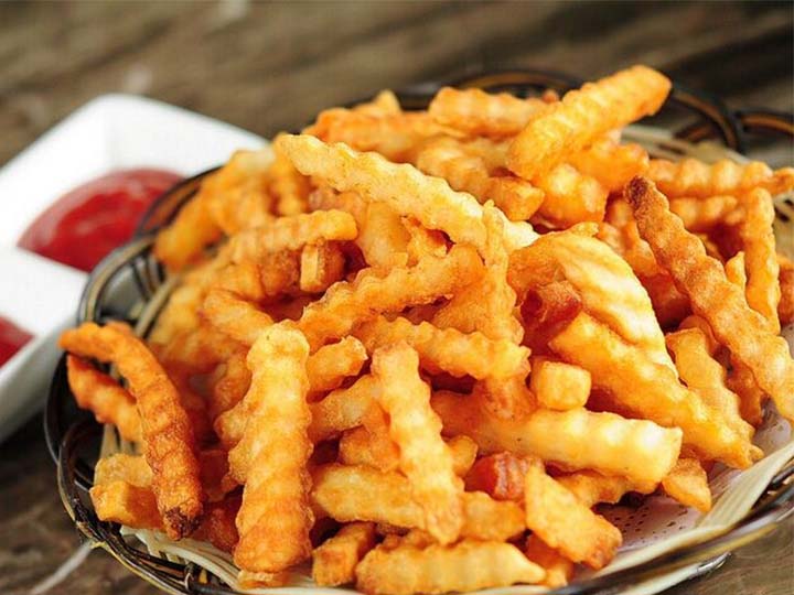 Wave Type French Fries