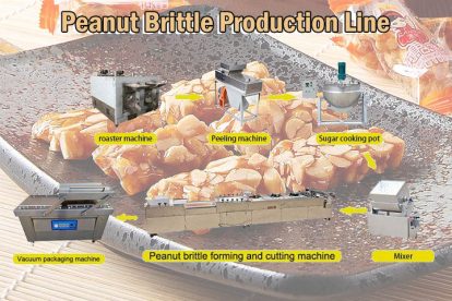 Ligne de production cassante aux arachides