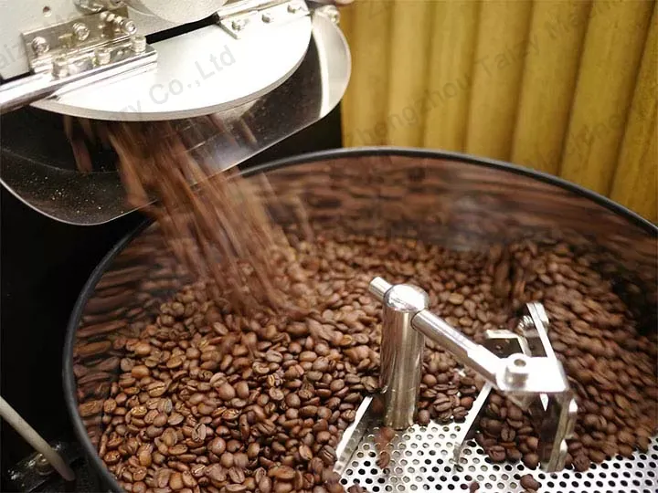 المنتج النهائي لخباز القهوة