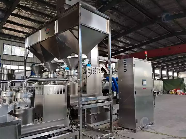 Homogenizer dan Saringan Mesin Penggiling Pasta Kakao