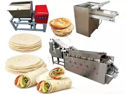 Mesin Pembuat Roti Roti Chapati Pita Multifungsi