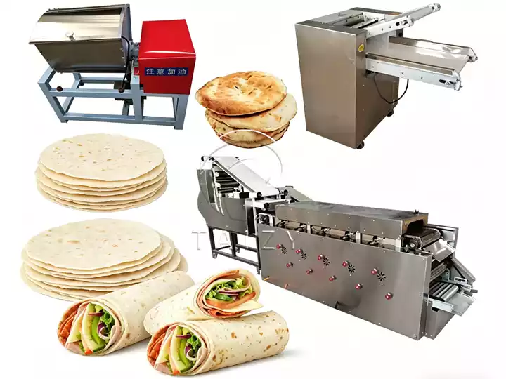 Máquina multifuncional de fazer roti, chapati e pita chapati