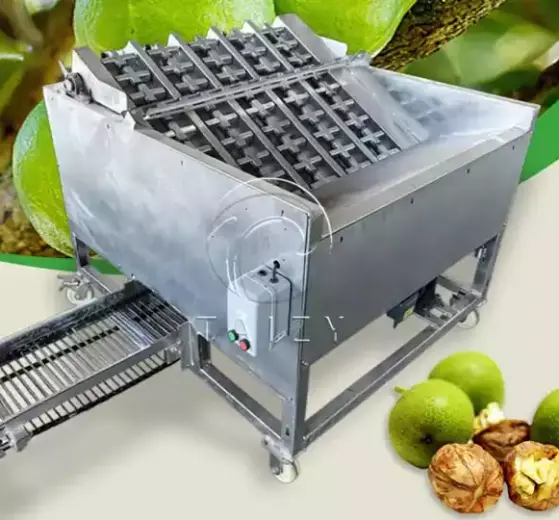 green walnut peeling and cleaning machine