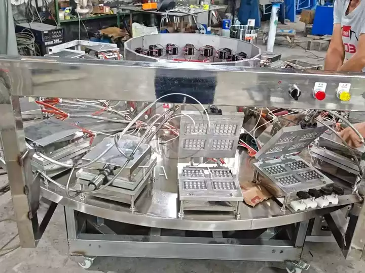 Commercial Four-Outlet Waffle Machine Shipped To Tajikistan 4 Waffle Manufacturing Machine