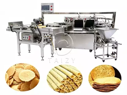 Egg Roll Machine With Various Crispy Snack Outputs