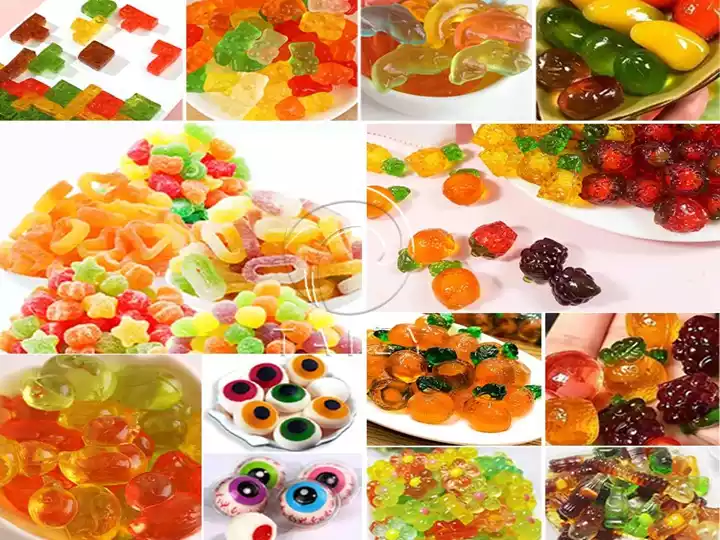 Candy Making Machine | 10‑70 Kg/H Soft &Amp; Hard Candy Production Line 6 Various Fruit‑Flavored Candy Samples