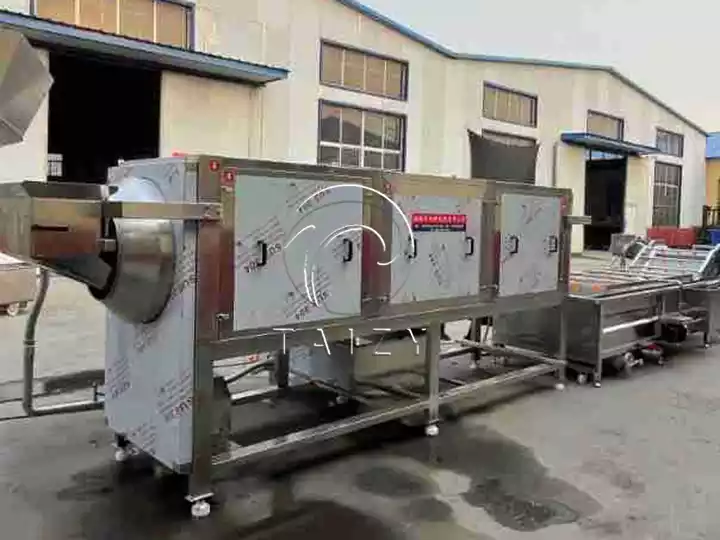 Complete Walnut Kernel Processing Line Outside Factory