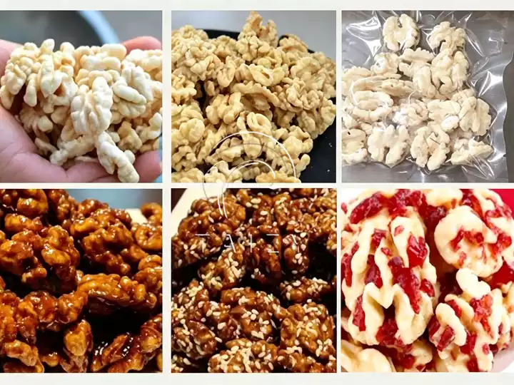 Walnut Kernel Finished Products Collage