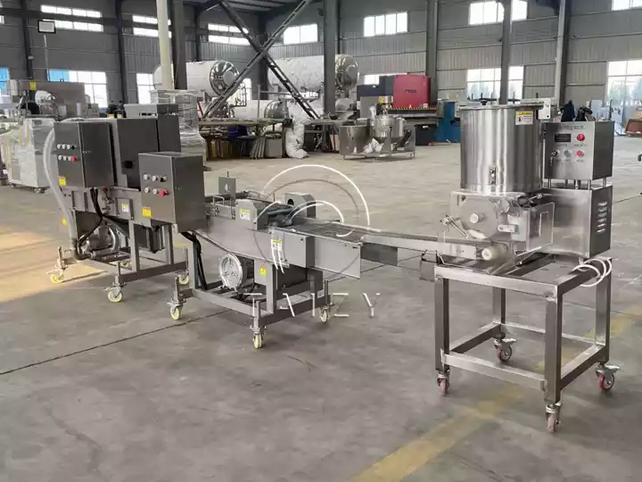 100–200 Kg/H Burger Patty Production Line | Forming Coating &Amp; Frying 6 Automatic Patty Forming Coating Line