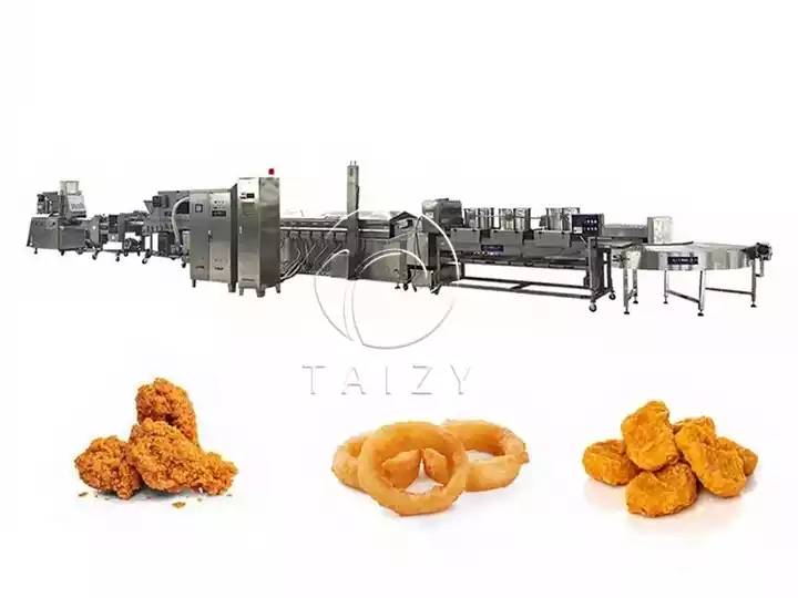 Burger Patty Forming And Frying Line