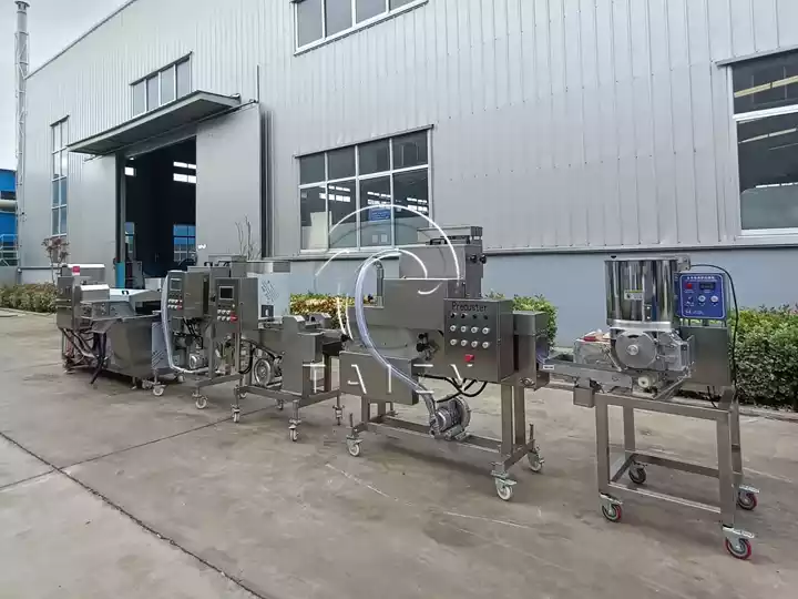 100–200 Kg/H Burger Patty Production Line | Forming Coating &Amp; Frying 4 Burger Patty Production Line