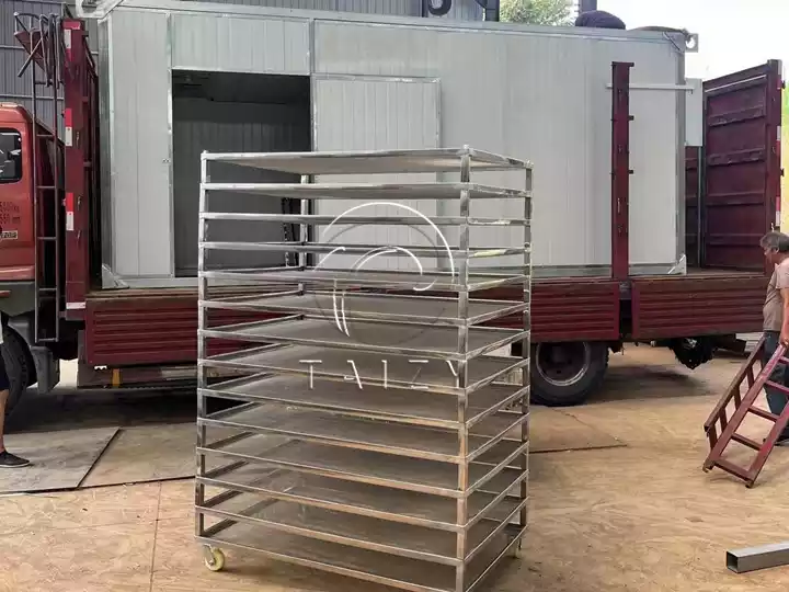 Uneven Dried Fish &Amp; Bacterial Risk? Get Stable Output With Industrial Fish Dryer 5 Drying Rack Trolley For Fish Dehydrator