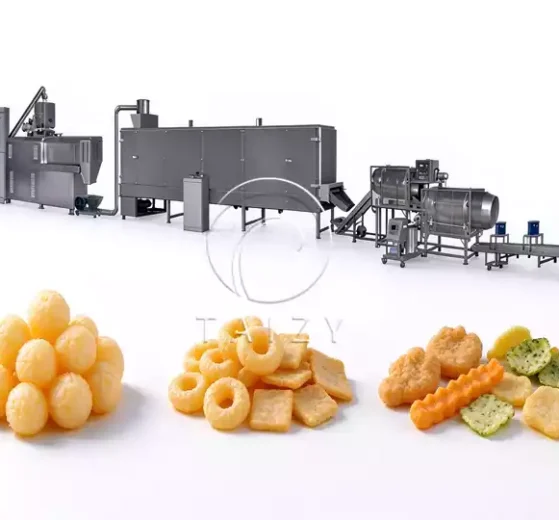 Twin Screw Puffed Food Extrusion Production Line